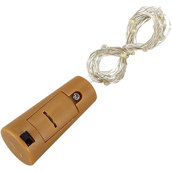 10 Packs Wine Bottle Stopper Copper Wire Light String 2m 20led Light
