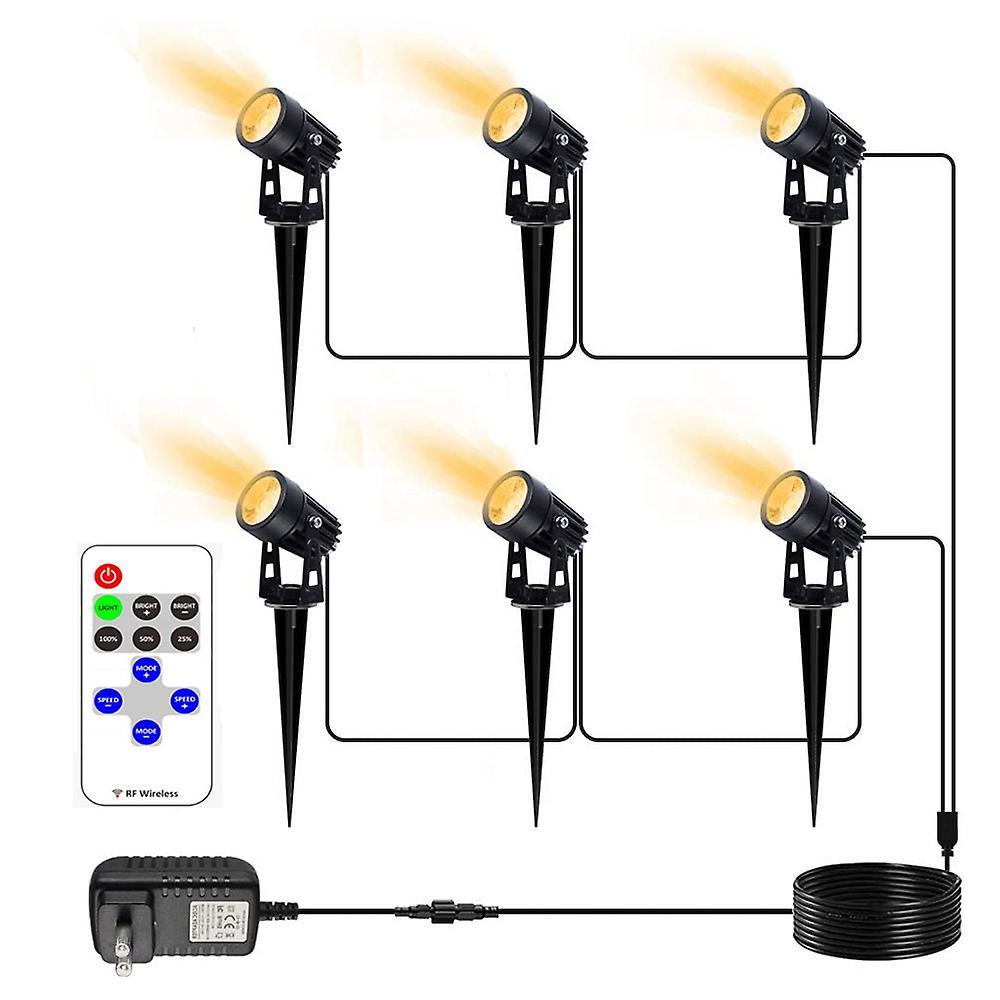 10 Speed Brightness Adjustment Led Garden Light Eu Plug