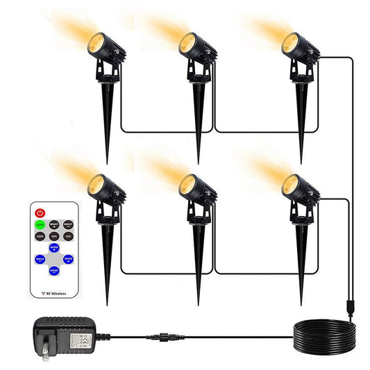 10 Speed Brightness Adjustment Led Garden Light Eu Plug