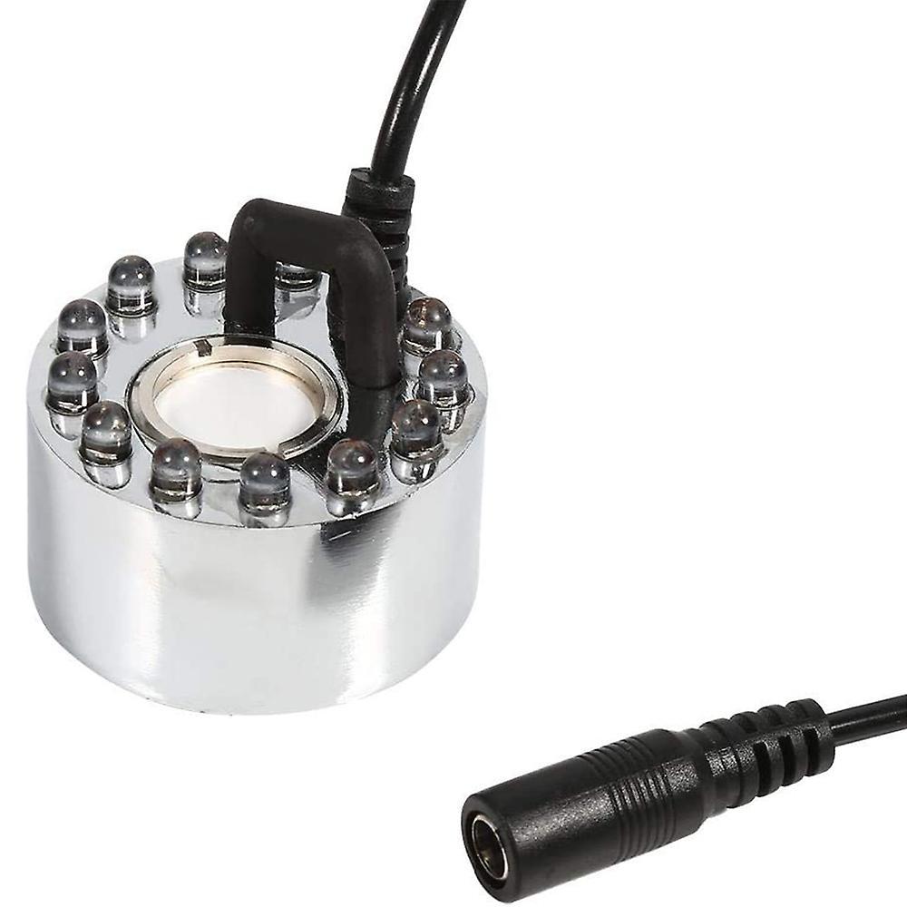 Mini Mist Maker, 12 Led Mister Fogger Water Fountain Pond Fog Machine