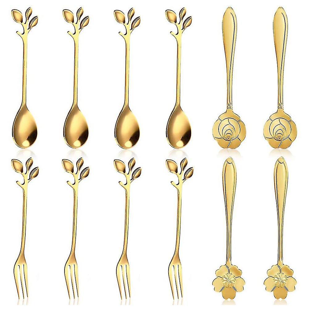 Appetizer Forks Metal Dinner Forks for Dessert Coffee Tea Stirring