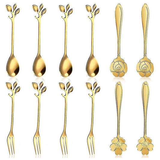 Appetizer Forks Metal Dinner Forks for Dessert Coffee Tea Stirring