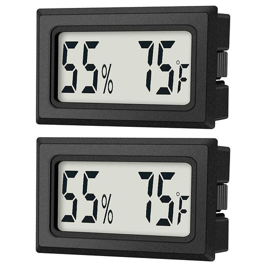 Mini Digital Thermometer Hygrometer with Fahrenheit () (2 Pcs)