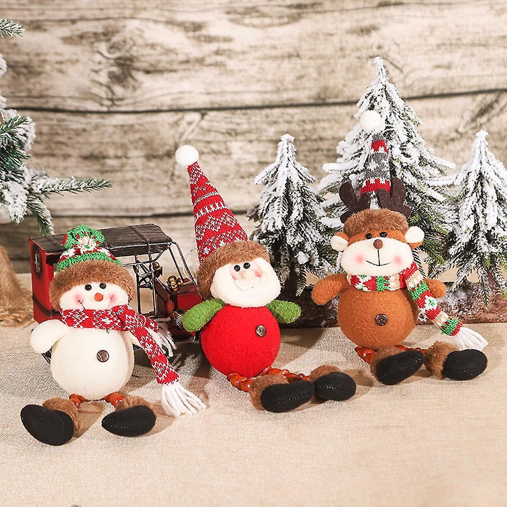 Santa Claus Christmas Doll Merry Christmas Decorations for Home White