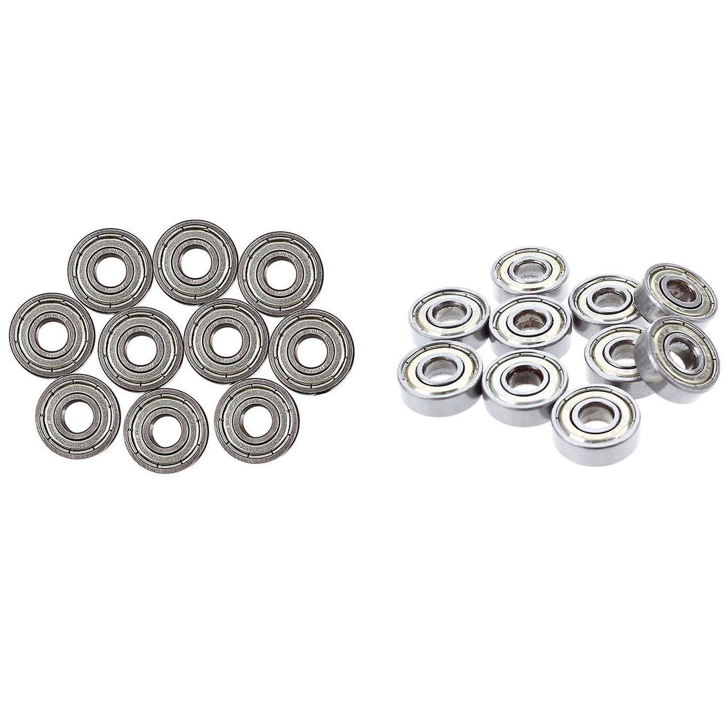 10 Pcs. Ball Bearings Miniature Deep Groove Ball Bearings 608 Zz 8