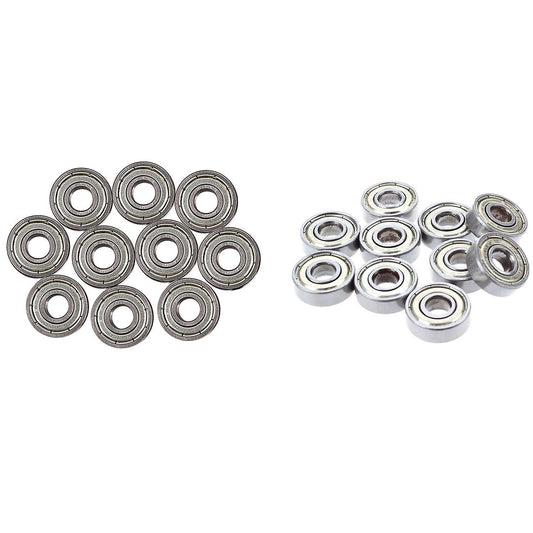 10 Pcs. Ball Bearings Miniature Deep Groove Ball Bearings 608 Zz 8