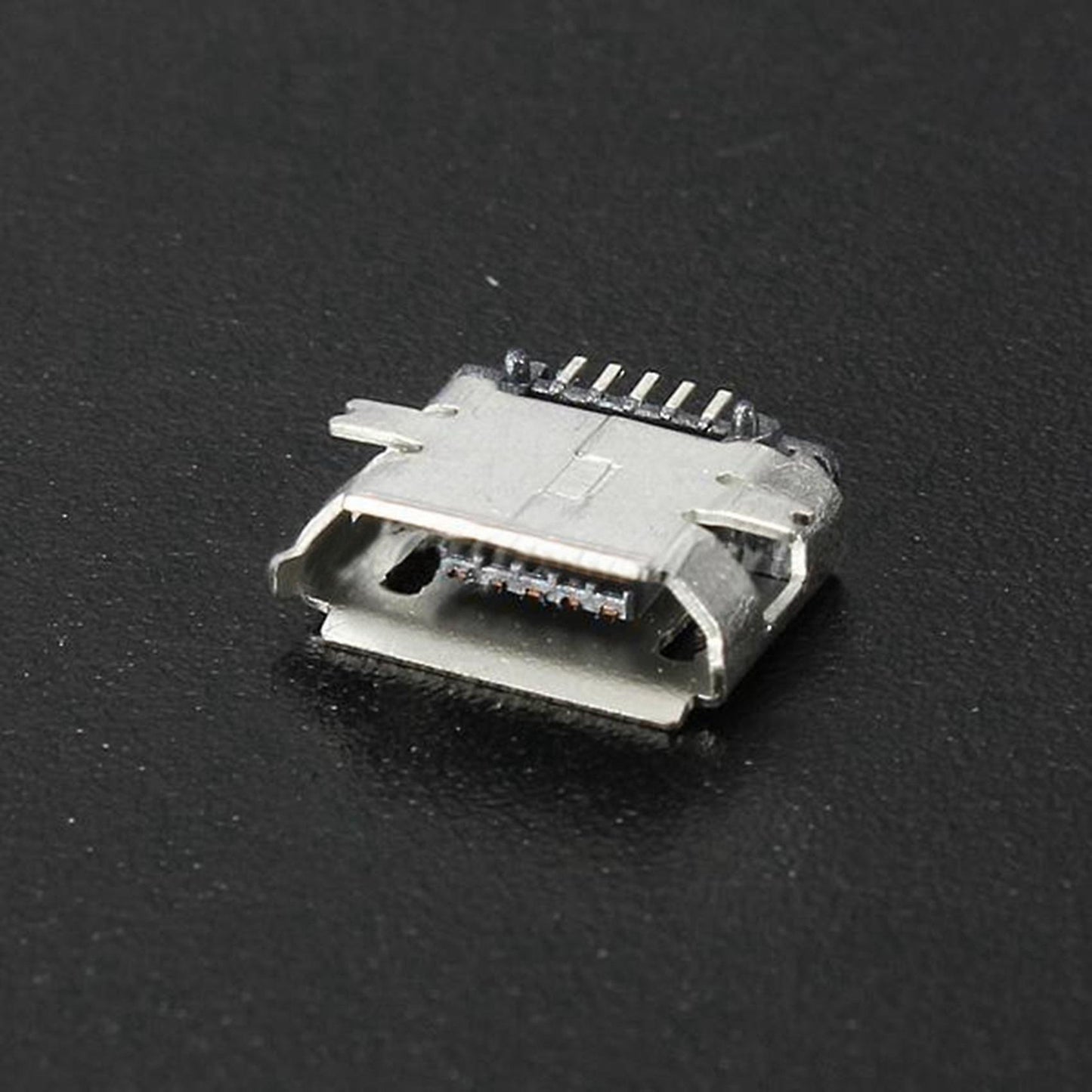 50pcs Usb 5pin Smt Socket Jack Connector Port Pcb Board