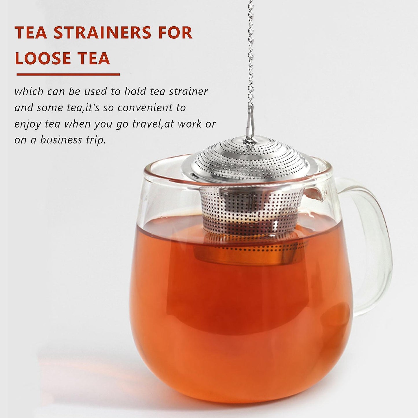 Set with 2 Individual Cases,stainless Steel Tea Ball Infuser(2pcs)