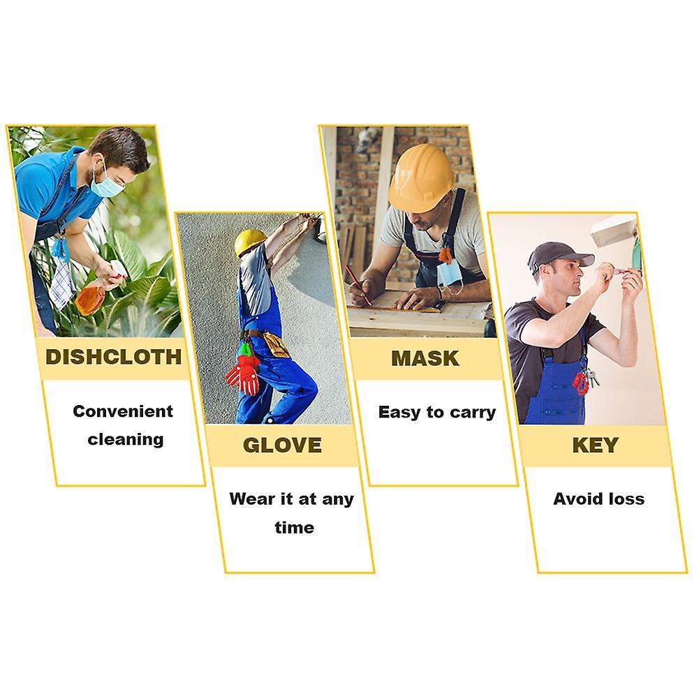 6 Pieces Glove Clips for Work Glove Holder Clip,construction Worker