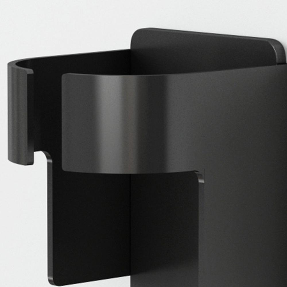 2pcs Electric Toothbrush Holder, Adhesive Metal Black Wall Mount