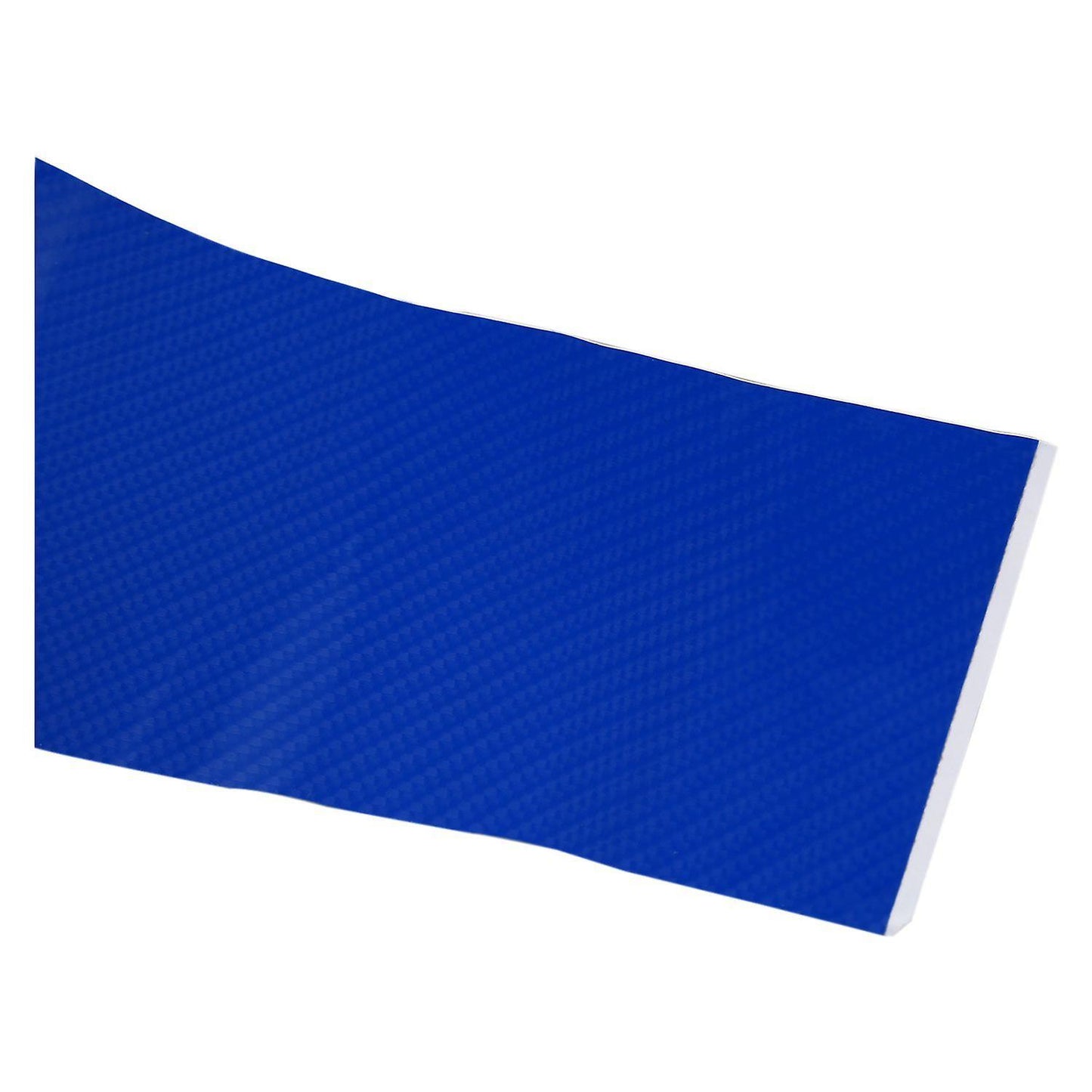 10cm X 152cm Super 5d Carbon Fiber Car Vinyl Film Deep Blue