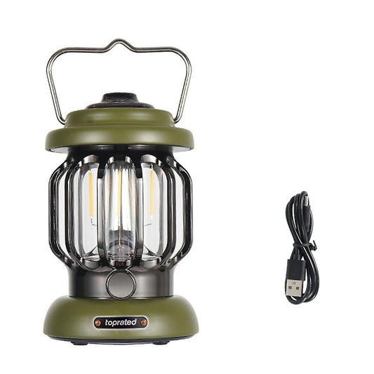 Led Camping Lantern,5000mah,flashlight for Outdoor and Indoor,green