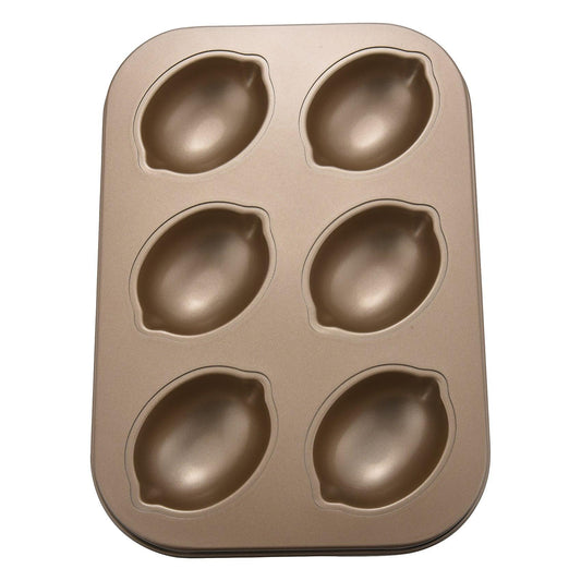 Carbon Steel Cake Mold Lemon Shape Nonstick Cake Muffin Pot Tray