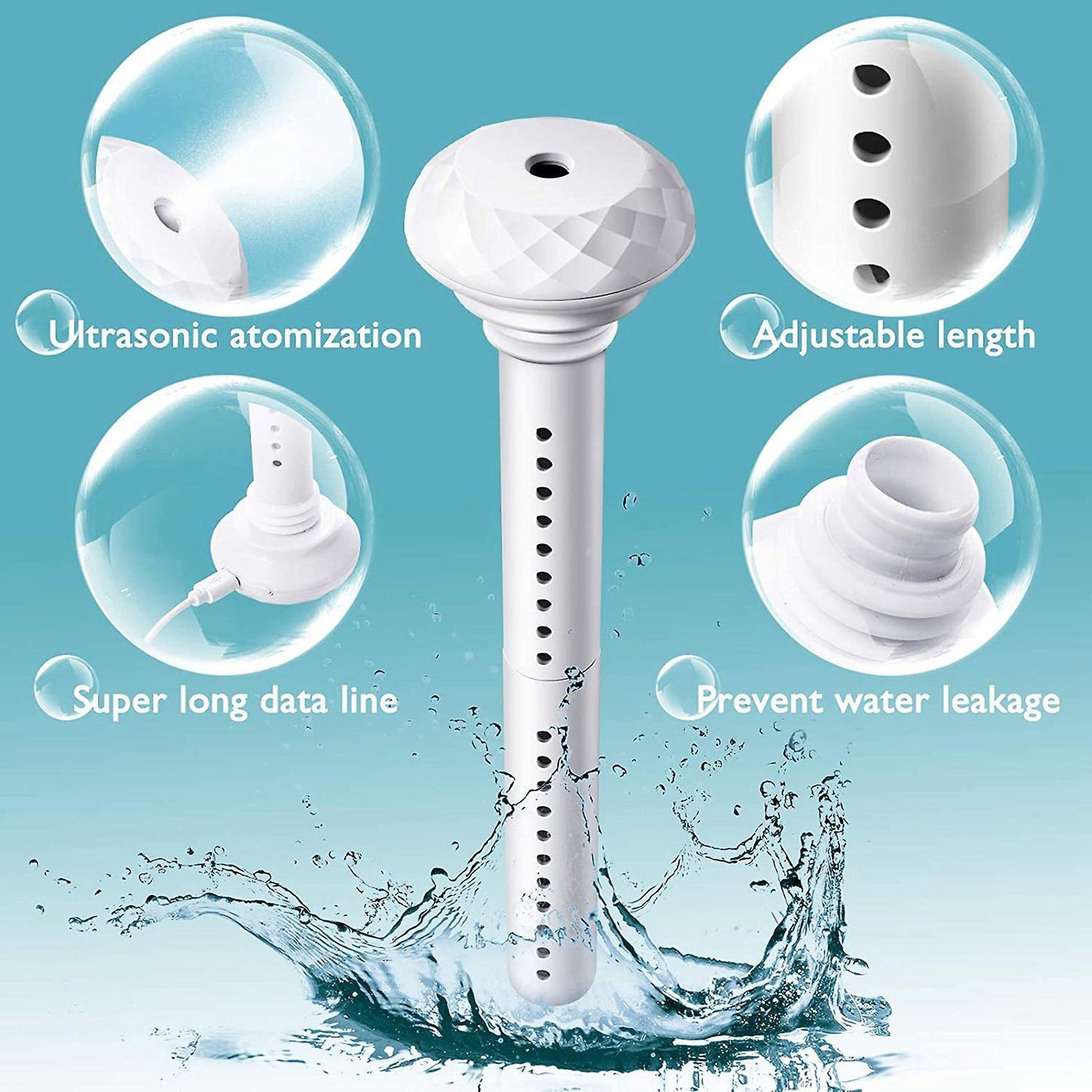 Cool Mist Humidifier Usb without Water Bottle for Hotel Car Home