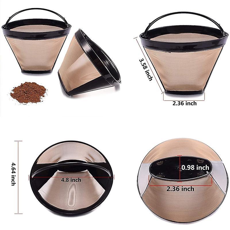 2pcs Cone Coffee Maker Filters for Ninja Coffee Bar Brewer Filter