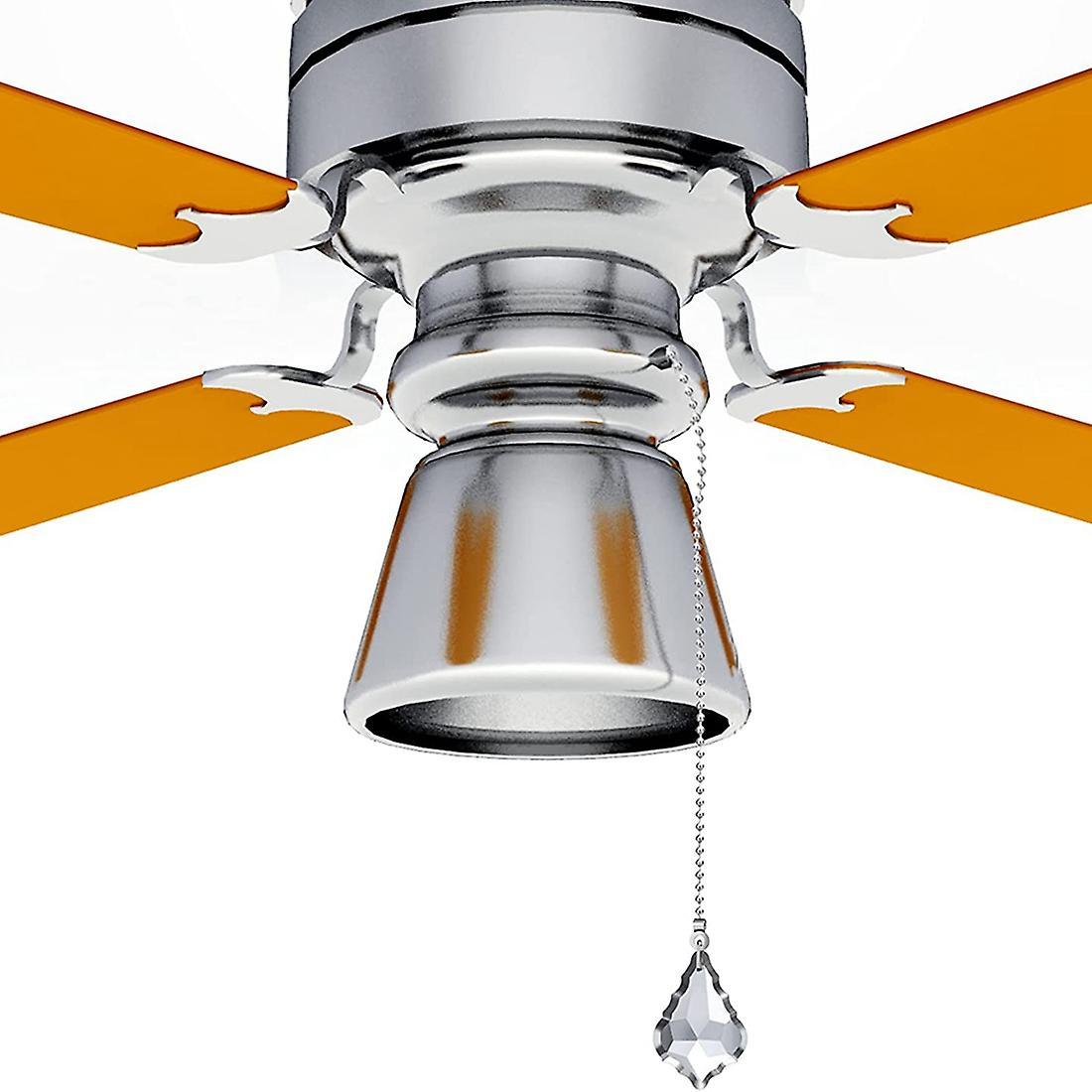 4pcs Ceiling Fan Pull Chains, Premium Crystal Fan Pull Chain