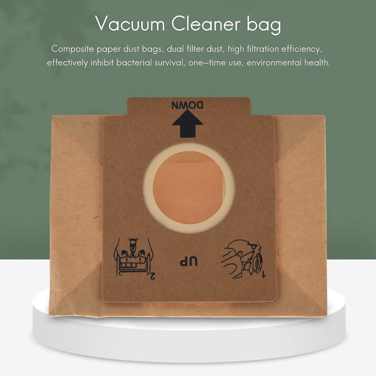 10 Pcs Dual Filter Dust Bag for Z1480 Zw1200-211 Zc1120b Zc1120r