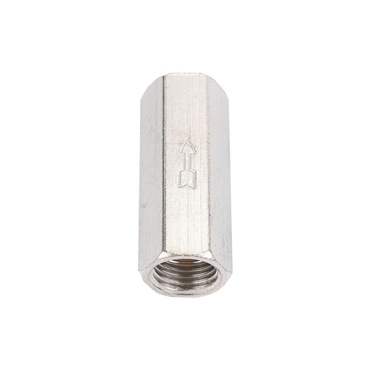 Brass 1/4'' Threaded Full Port One Way Air Check Gas Oil Water Valve