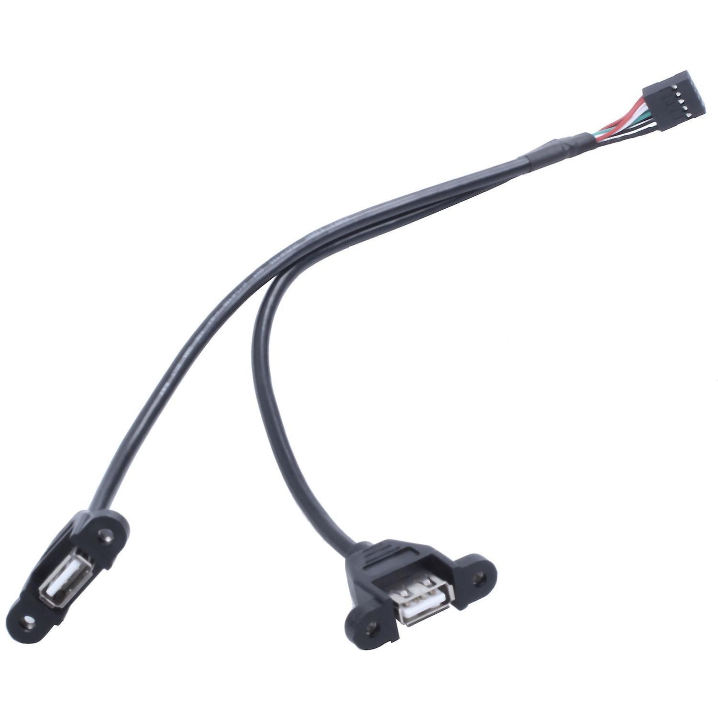 Usb 2.0 A Male to 2 Dual Usb Female Jack Y Splitter Hub Adapter Cable