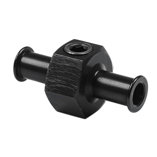 Universal Fuel Nitrous Pressure Gauge T Adapter 3/8 Inch Hose Black
