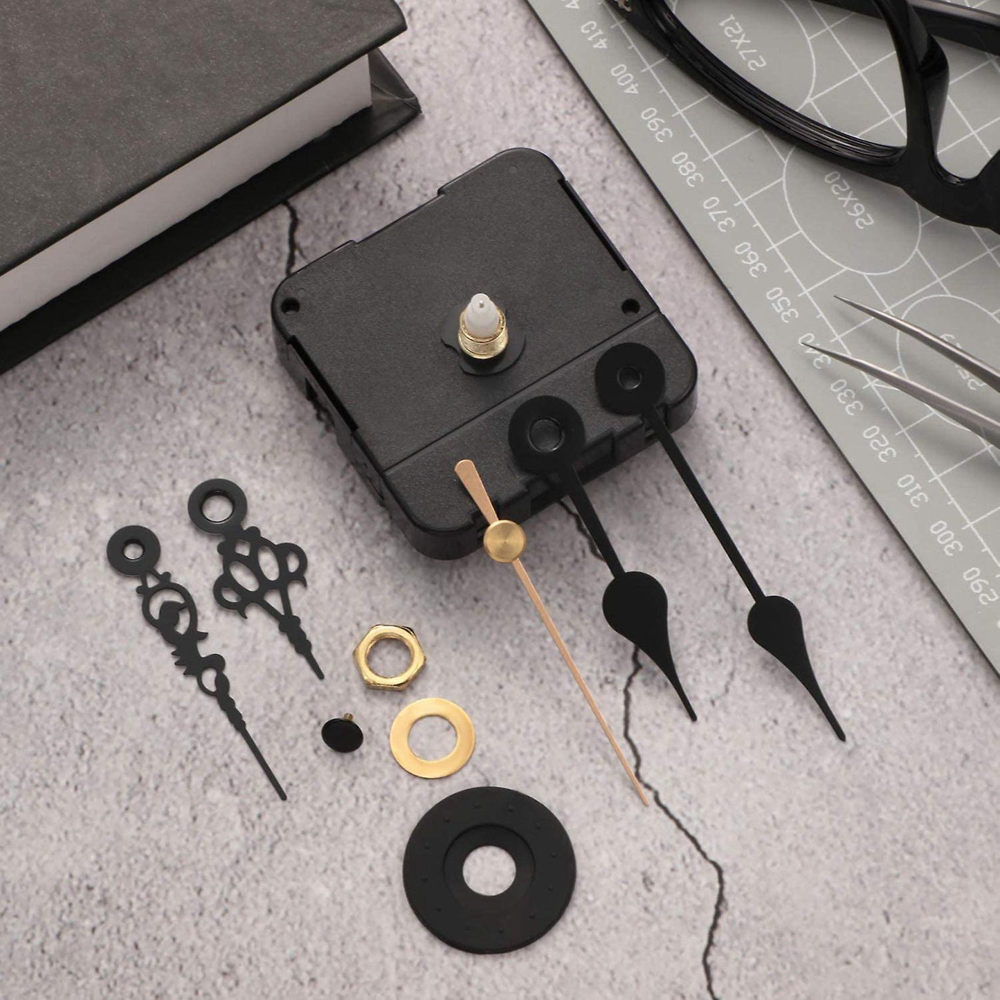 2pcs Quartz Clock Movement Non Ticking Clock Mechanisms (13/18 Mm)