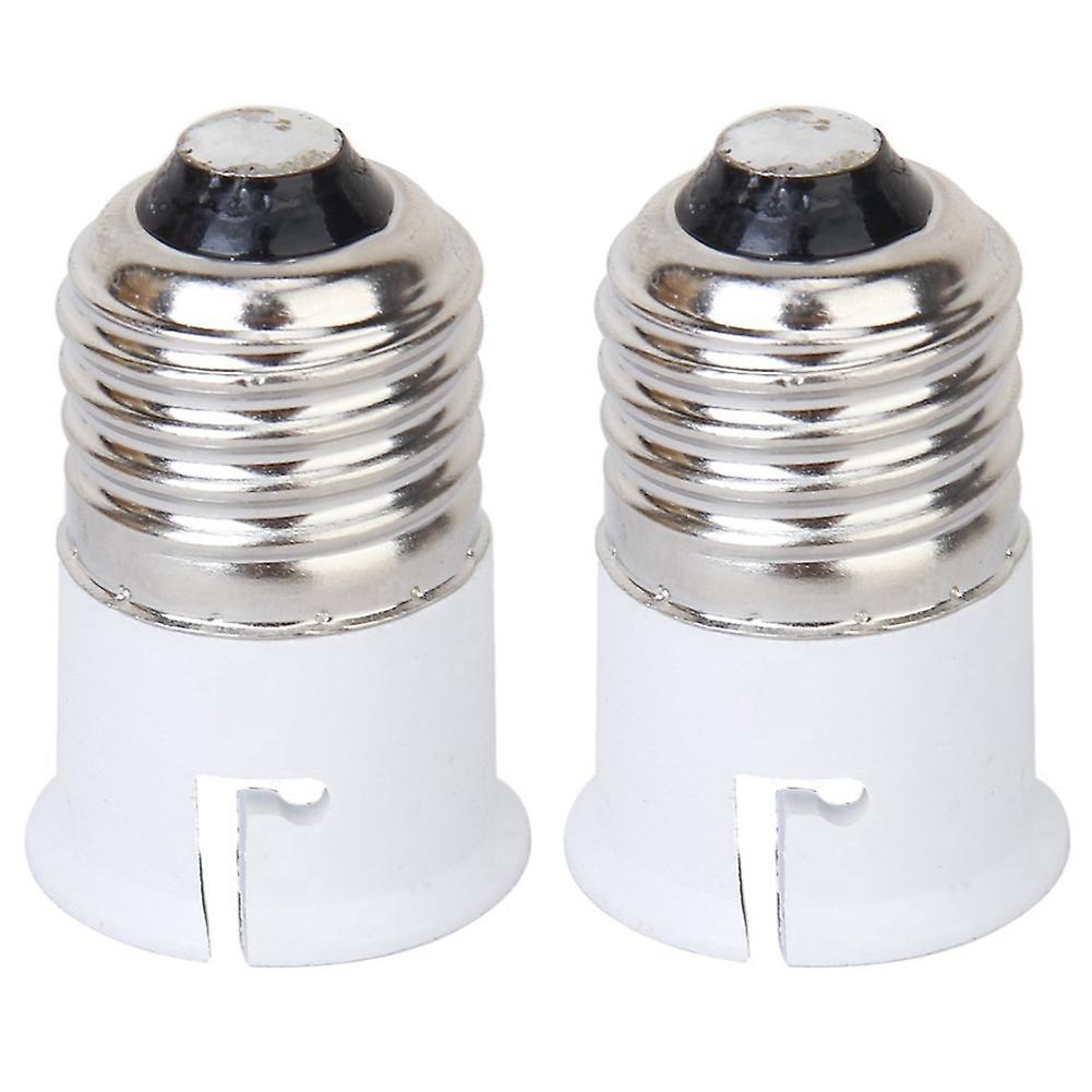2x Light Bulb Lamp Screw Socket Converter Adapter Holder