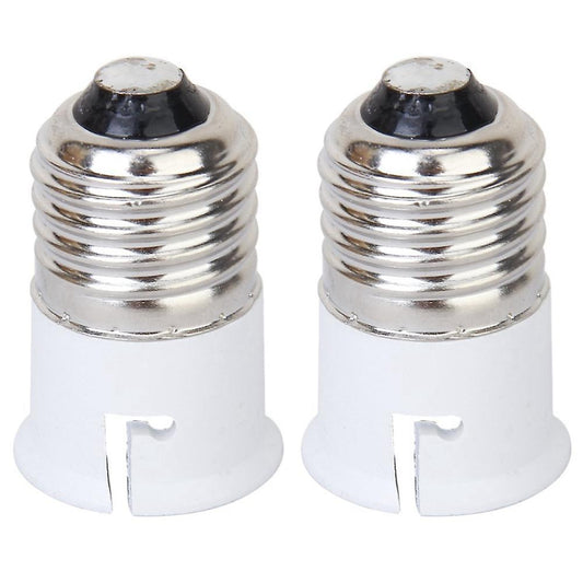 2x Light Bulb Lamp Screw Socket Converter Adapter Holder