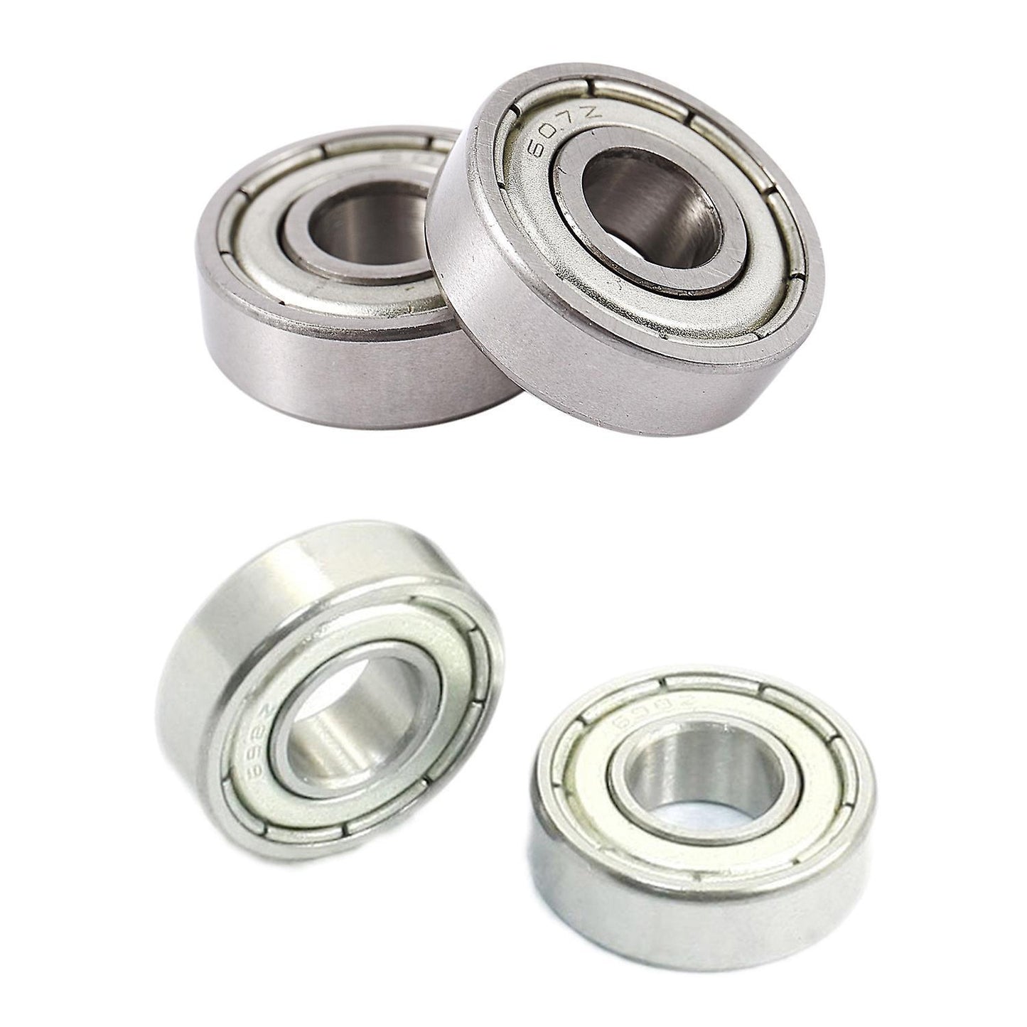 10 Pieces 607zz 19 X 7 X6mm Sealed One Row Deep Metal Ball Bearings