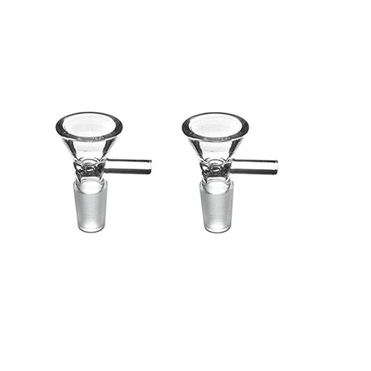 2 Pieces Of Glass Funnel Glass Bowl Adapter Manual Clear Dish Rack