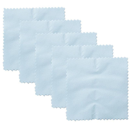100pcs Jewelry Cleaning Polishing Cloth, (sea Blue, 3.15 X 3.15inch)