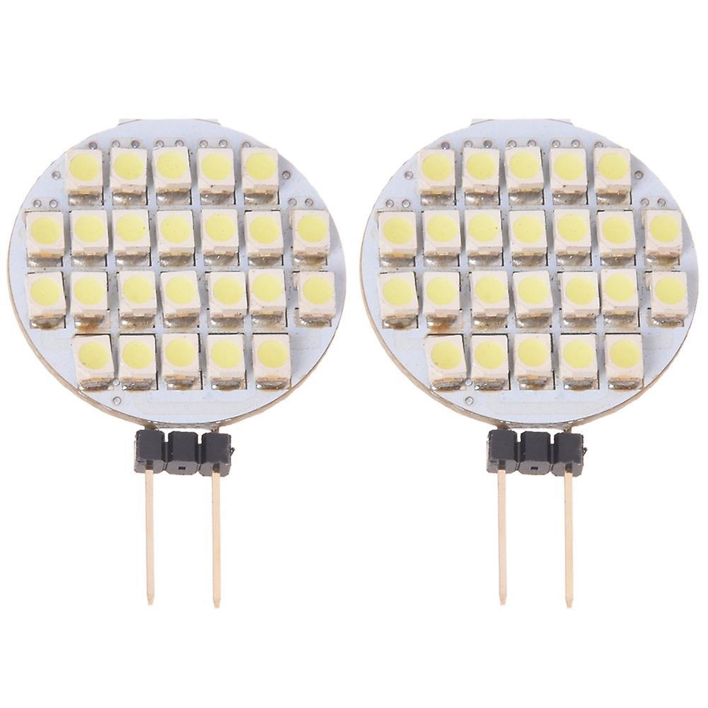 2x 24 Smd Led Spot Light Bulb Lamp G4 Real White Dc 12v