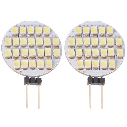 2x 24 Smd Led Spot Light Bulb Lamp G4 Real White Dc 12v