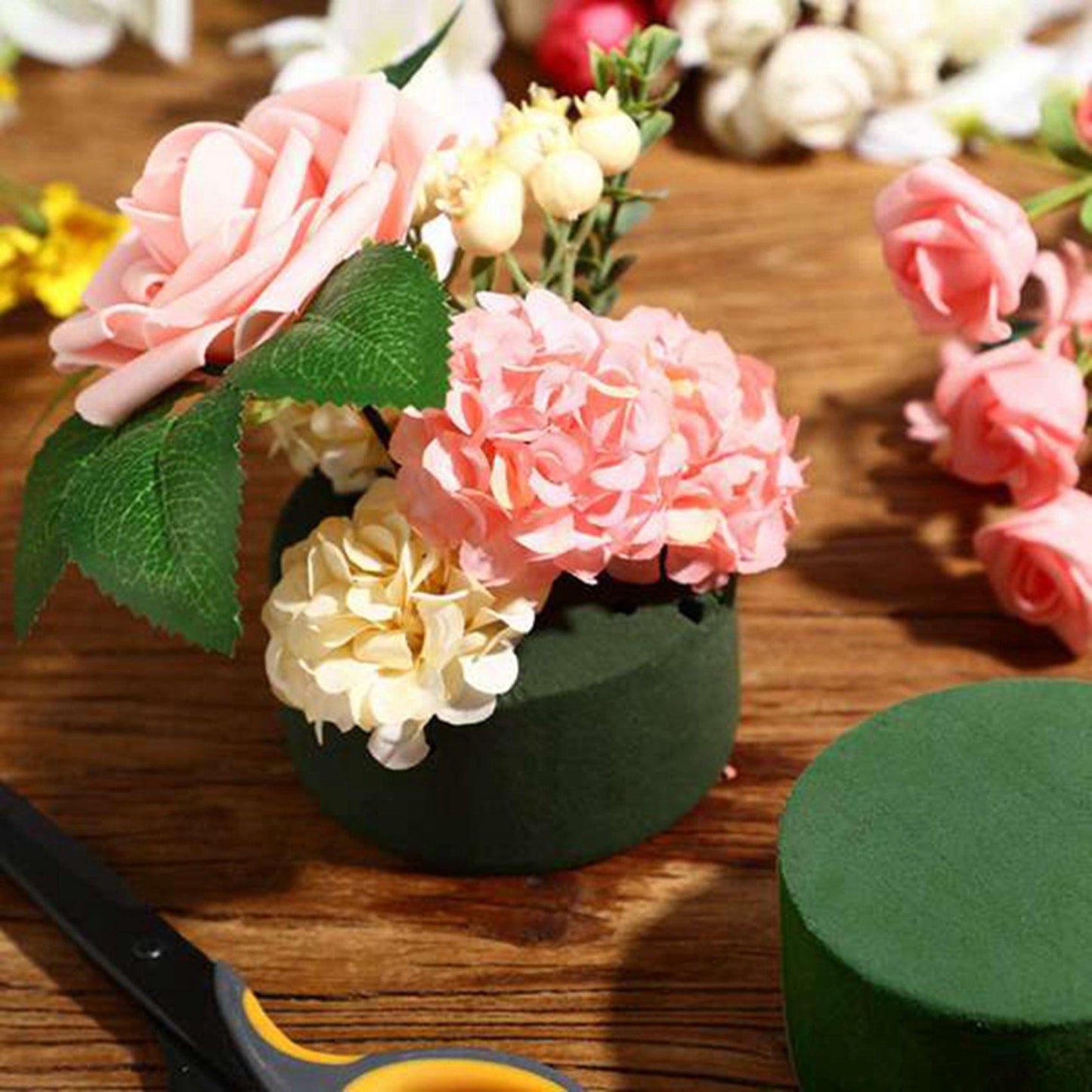 20pcs Wedding Aisle Diy Craft Floral Arrangement Foam Round Brick