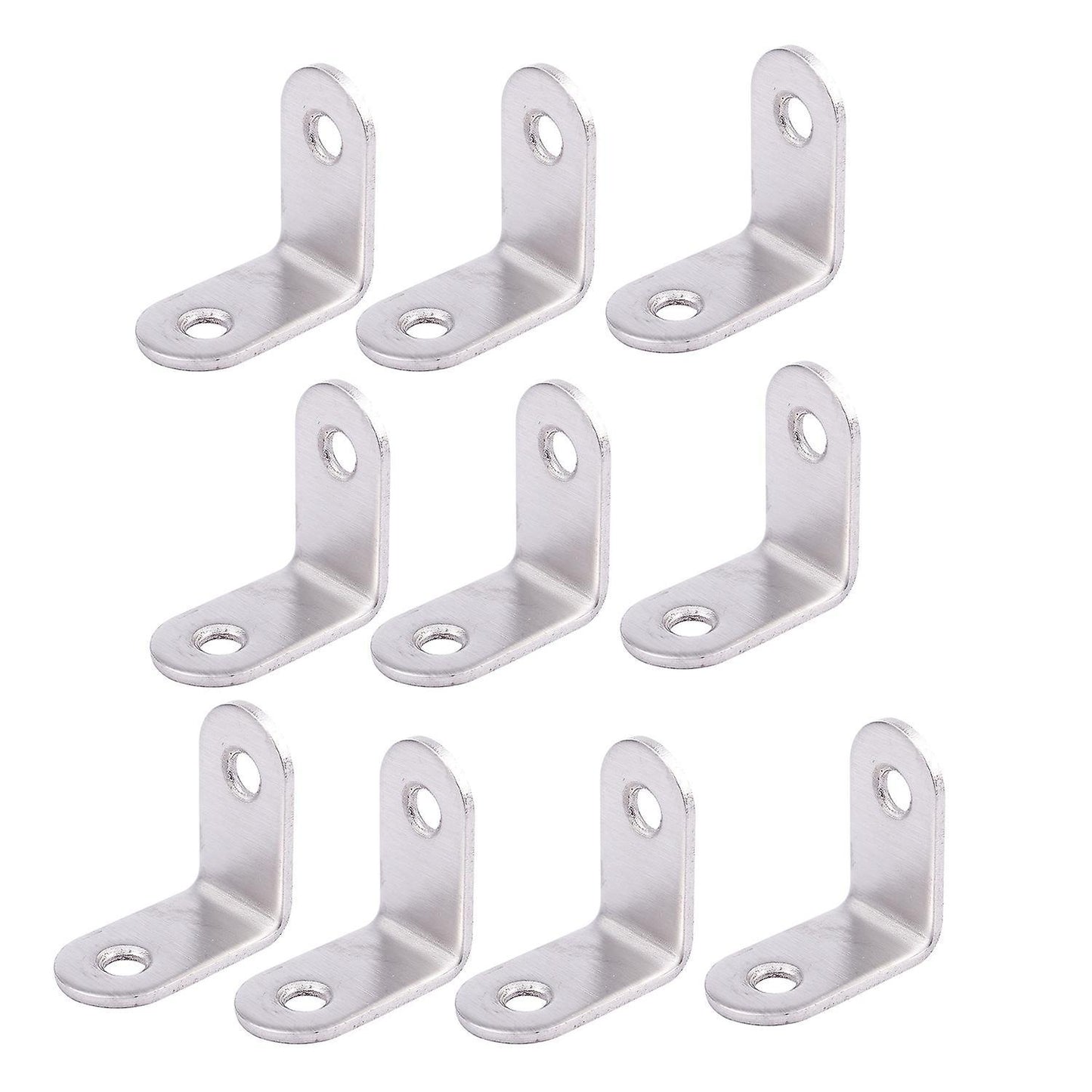 10pcs Screw Mounted Furniture 90 Degree Angle Corner Bracket 30x30mm