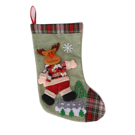 New Year 2022 Gift Bag Christmas Stocking Christmas Decorations C