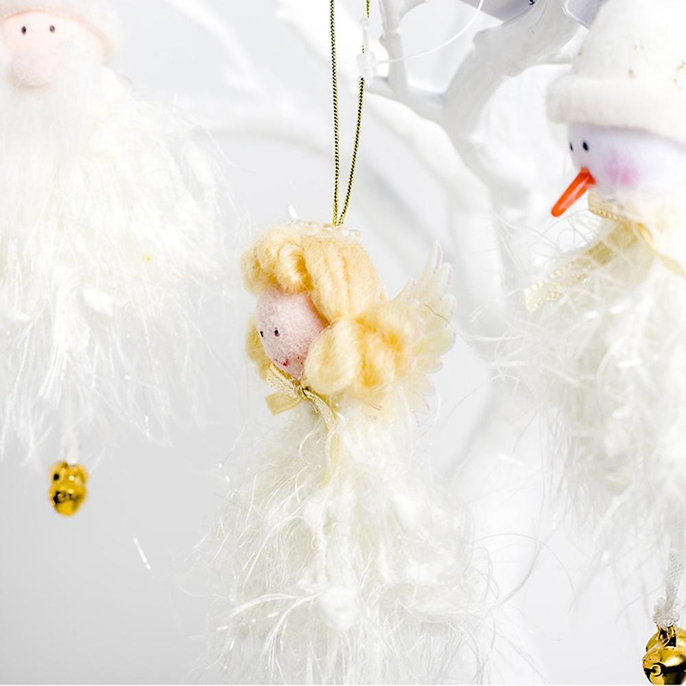 4pcs Christmas Pendant Angel Doll Christmas Tree Ornaments Decoration