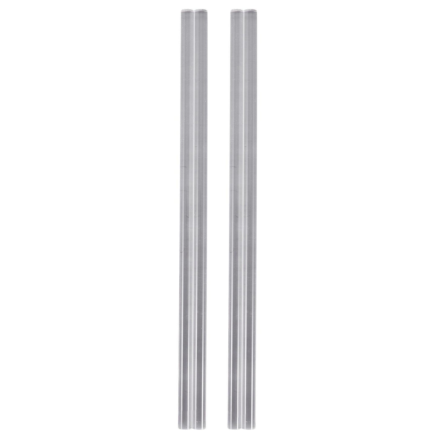 4pcs 10mm Clear Round Perspex Acrylic Pmma Extruded Rod 12inch Length