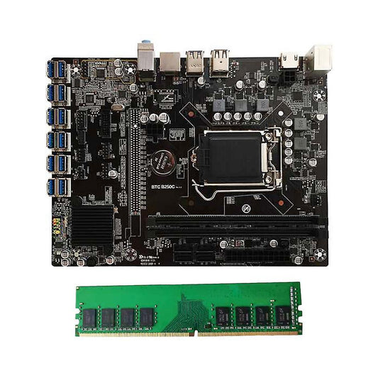 B250 Btc Mining Machine Motherboard with 8g Ddr4 Memory