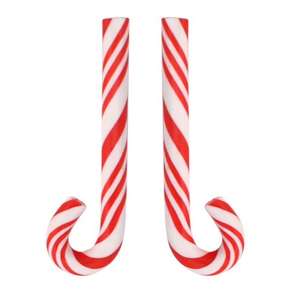 100pcs Red and White Handmade Christmas Candy Cane Home Decor Cane