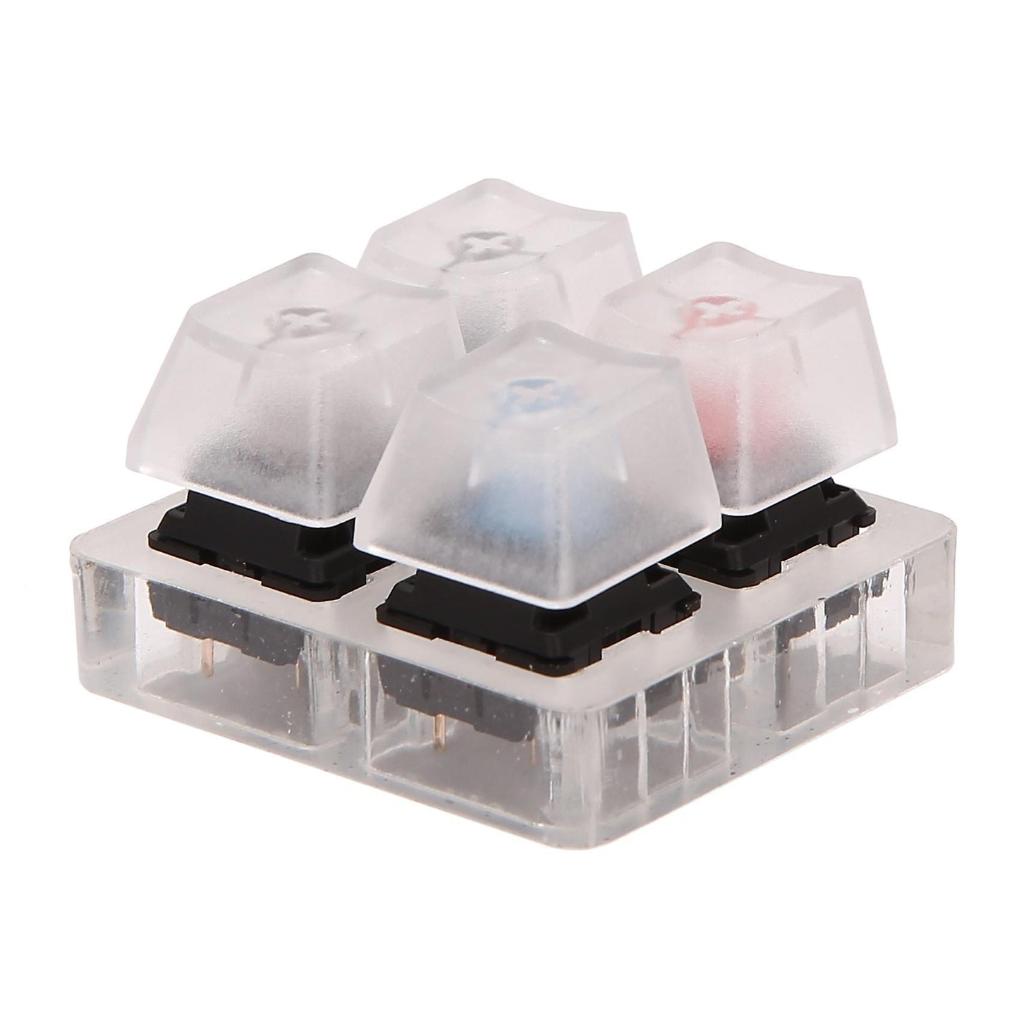 4 Key Switches Tester Acrylic Translucent Kit for Cherry Mx Testing