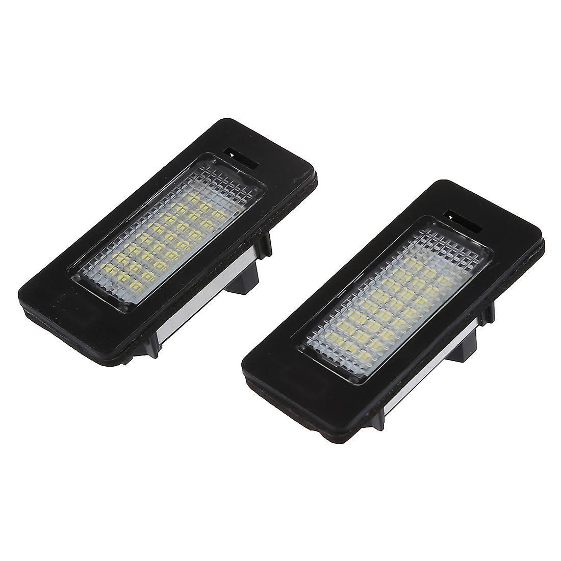 Pair Error Free 24 3528 Led License Plate Light Lamp