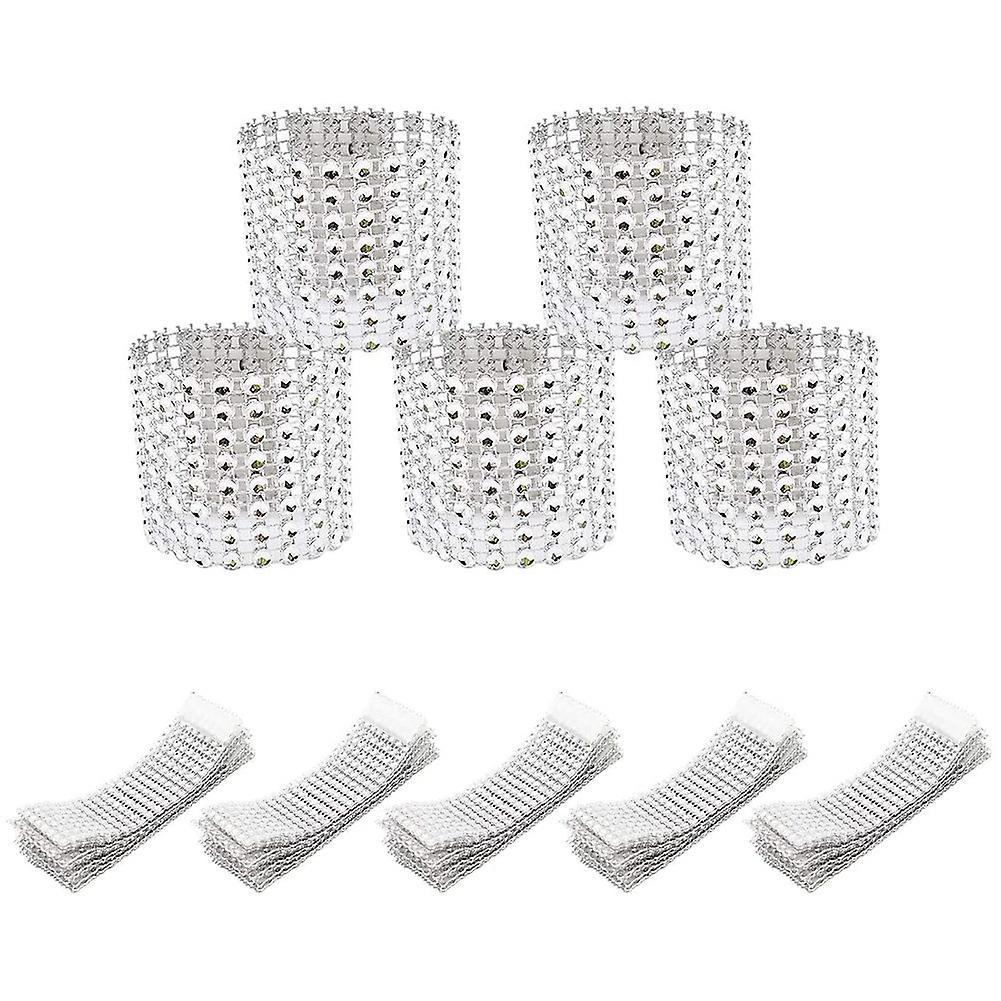 Napkin Ring Shiny Chair Bow Shiny Buckle Party Decoration ,silver