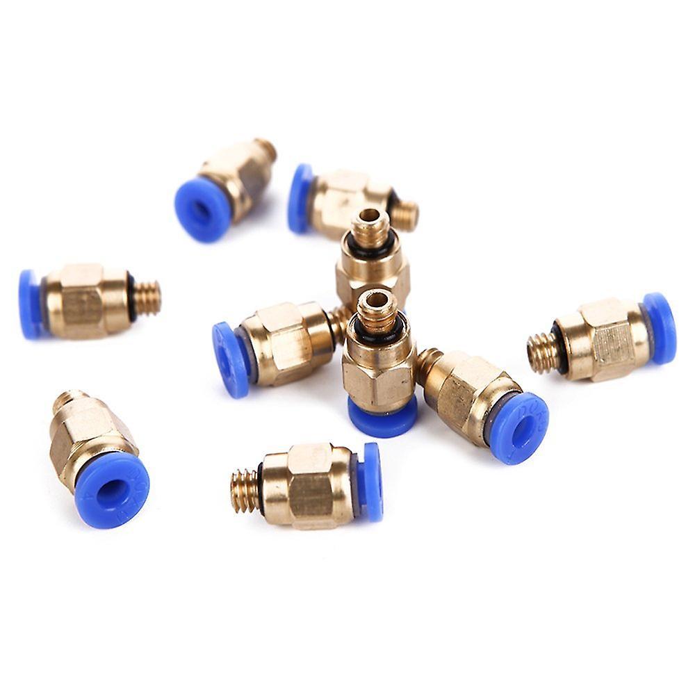 10x Pc4-m6 Pneumatic Straight Quick Fitting One Touch Hose Connector