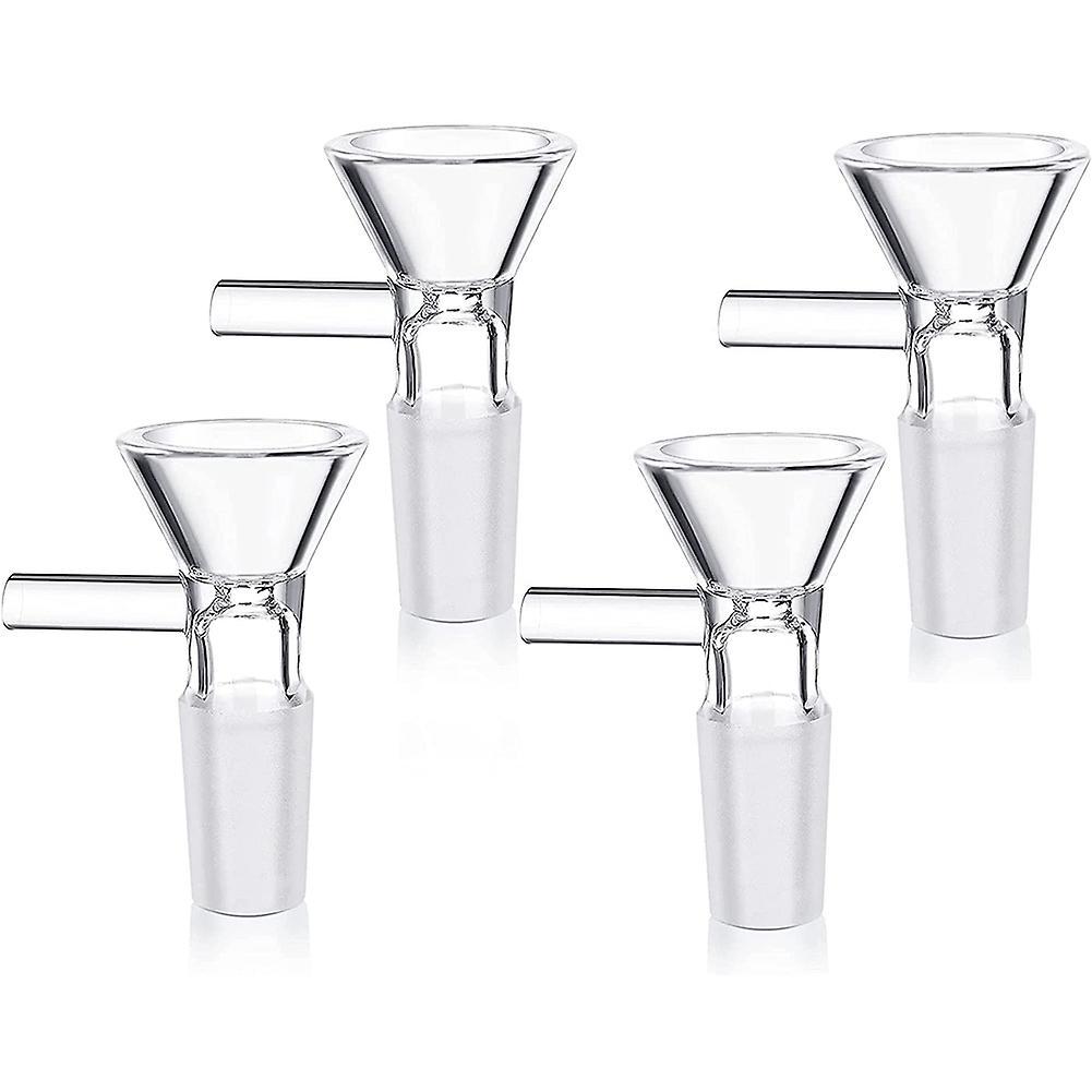 4 Pieces Bowl - Scientific Small Glass Funnel(14 Mm/ 0.56 Inch)