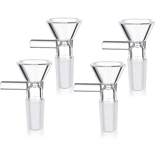 4 Pieces Bowl - Scientific Small Glass Funnel(14 Mm/ 0.56 Inch)