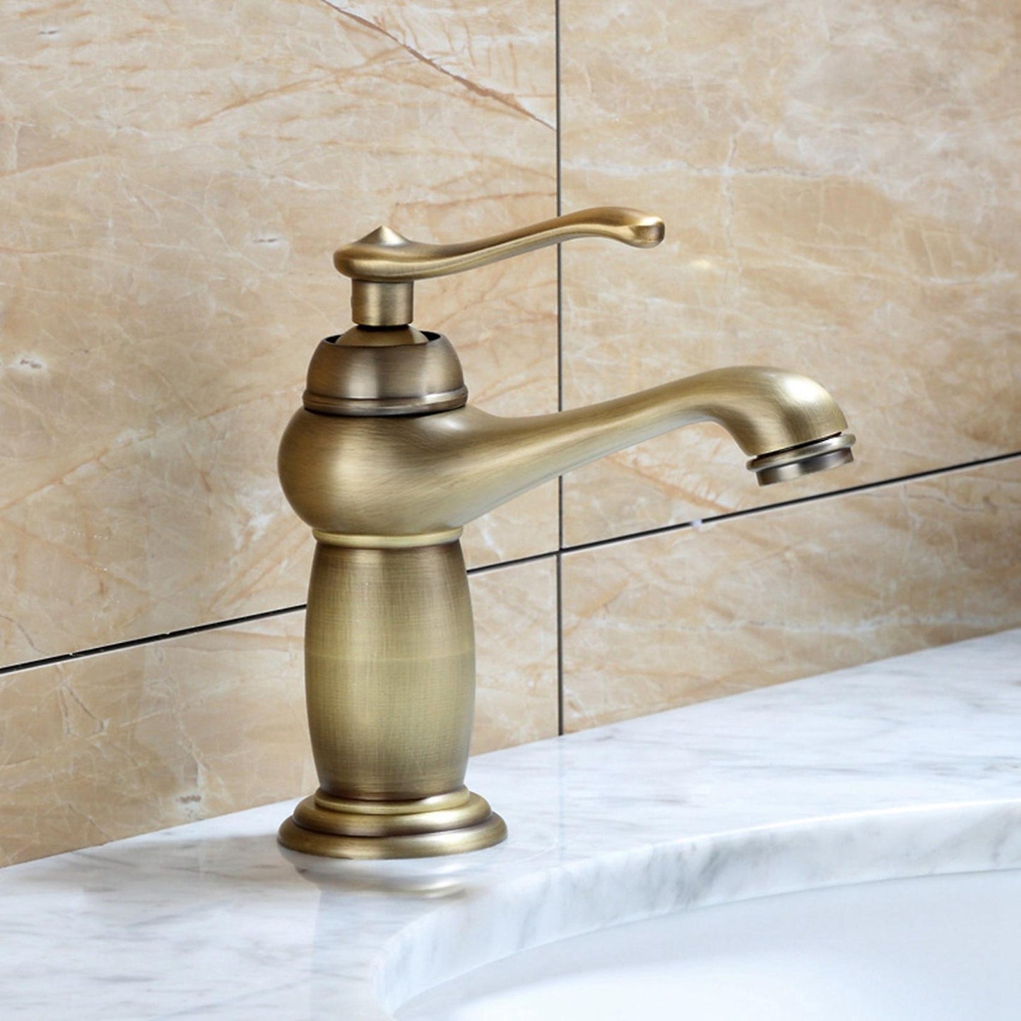 Faucet Antique Brass Mixer Solid Copper Luxury Europe Style Tap Taps