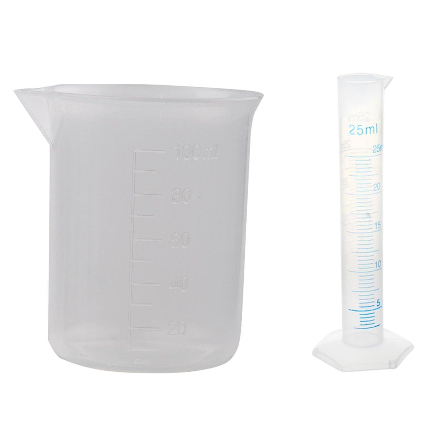 25ml Transparent Plastic Graduated Cylinder