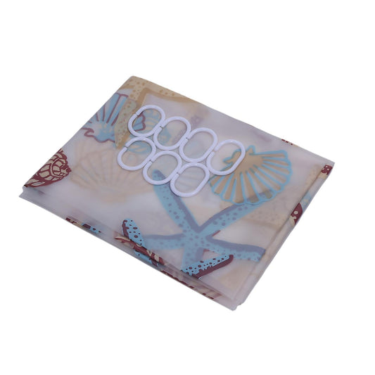 80cmx180cm Modern Shower Curtain Starfish Waterproof Peva Curtain