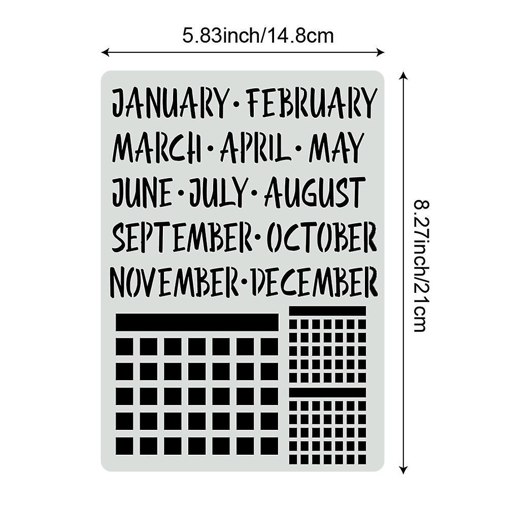 16pcs Journal Stencils Set for Journal Stencils A5 Dotted Journals