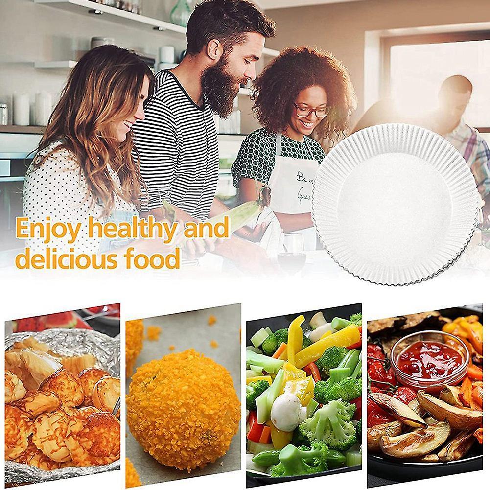 Air Fryer Disposable Paper Lined Non-stick Mat Steamer Round Baking